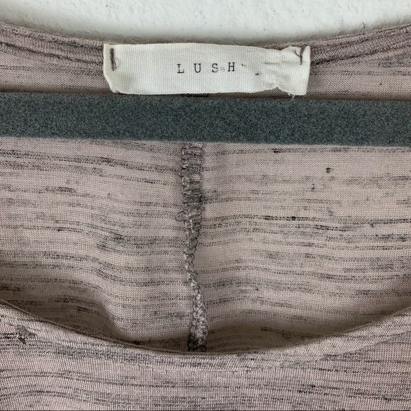 Lush tan lightweight drop-sleeve Top multicolor longhorn western boho motif L - Picture 8 of 15